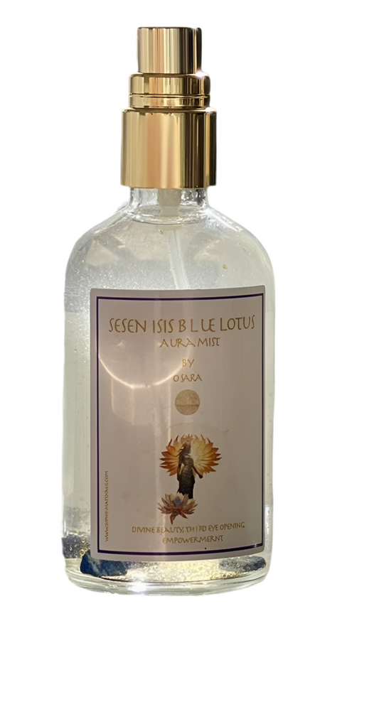 Isis blue Lotus sacred Aura mist webshop Ohmygoddess for sacred feminine products 